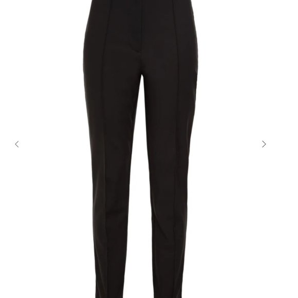 DVF Cotton-blend Twill Slim-leg Pants Size 2 - Picture 2 of 9